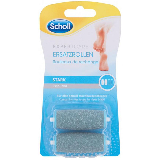 Scholl Expert Care Exfoliant stredne drsné s morskými minerálmi náhradné hlavice do elektrického pilníka 2 kusy