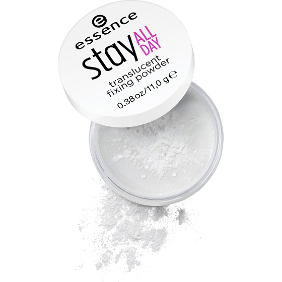 Essence Stay All Day Translucent Fixing Powder transparentný púder 10 Translucent 11 g