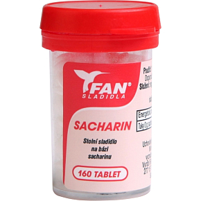 Fan sladidlá, sacharín, stopové sladidlo, 160 tabliet, 10 g