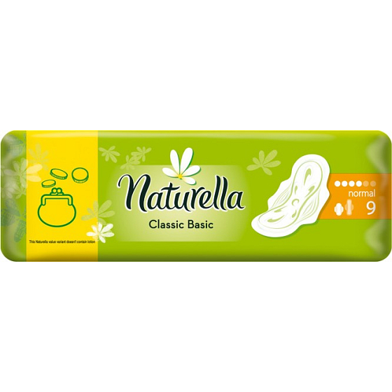 Naturella Classic Basic Normal hygienické vložky 9 kusov