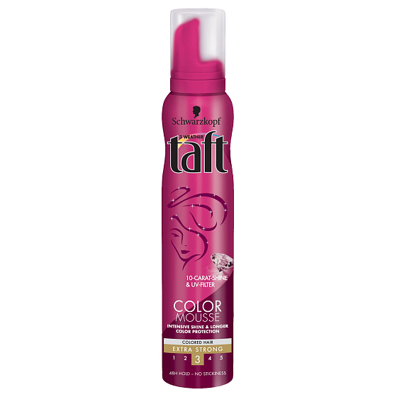 Taft Brilliant Color perfektné fixácie penové tužidlo 200 ml