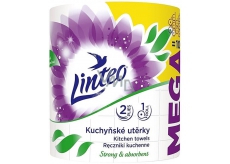 Linteo Mega kuchynské utierky dvojvrstvové, zo 100% celulózy 100 m 1 kus