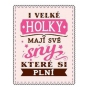 Albi Skladacia taška na zips do kabelky s nápisom Sny 42 x 41 x 11 cm