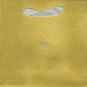 Ditipo Darčeková papierová taška Glitter 20 x 20 x 8 cm zlatá