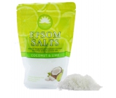 Elysium Spa Kokos a limetka relaxačná soľ do kúpeľa s prírodným magnéziom a esenciálnymi olejmi 450 g