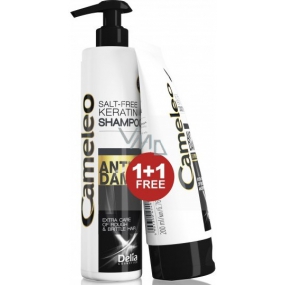 Delia Cosmetics Cameley BB Keratínový šampón pre poškodené vlasy 250 ml + kondicionér 200 ml, duopack