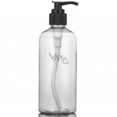 Fľaštička priehľadná plastová s dávkovačom 200 ml