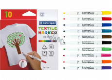 Centropen Textile Marker Značkovač (fixky) na textil 10 kusov