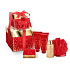 Grace Cole Majestic sprchový gél 50 ml + kúpeľové perly 80 g + krém na ruky a nechty 50 ml + telové mlieko 50 ml + umývacie špongiu, darčeková sada starostlivosť o telo