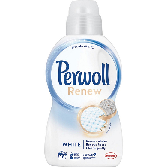 Perwoll Renew White prací gél na biele a svetlé oblečenie 16 dávok 960 ml