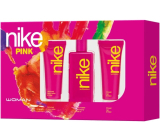 Nike Pink Woman toaletná voda 100 ml + telové mlieko 75 ml + sprchový gél 75 ml, darčeková sada pre ženy