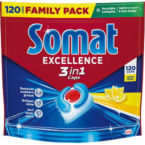 SOMAT FAMILY TABS CITRÓN 3 V 1 EXTRA 120 DÁVKY 2738
