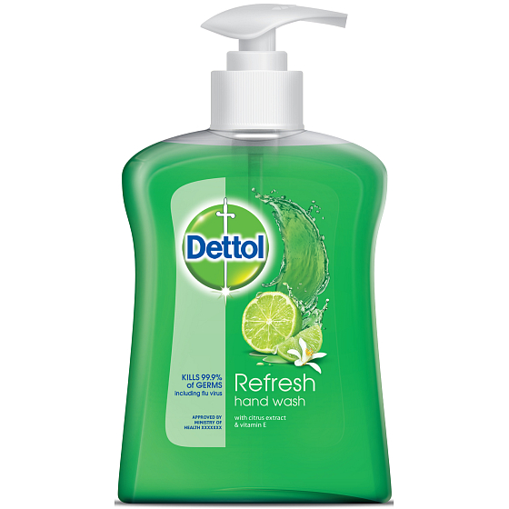 Dettol Citrusy osviežujúci antibakteriálne mydlo dávkovač 250 ml