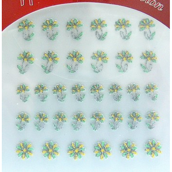 Nail Art samolepiace nálepky na nechty 3DG005S 1 aršík