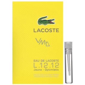 Lacoste Eau de Lacoste L.12.12 Yellow (Jaune) toaletná voda pre mužov 2 ml, vialka