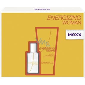 Mexx Energizing Woman toaletná voda 15 ml + sprchový gél 50 ml, darčeková sada