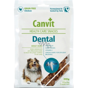 Canvit Health Care Snacks Dental Maškrta pre psov k zaisteniu ústnej starostlivosti 200 g