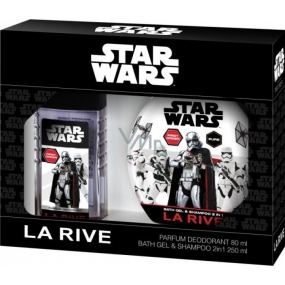 La Rive Disney Star Wars First Order parfumovaný dezodorant sklo 80 ml + sprchový gél 250 ml, kozmetická sada