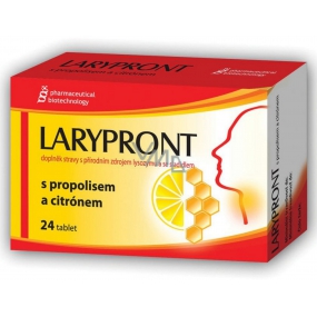 Favea Larypront s propolisom a citrónom tablety rozpustné v ústach k upokojeniu krku 24 tabliet