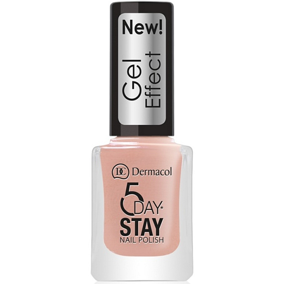 Dermacol 5 Day Stay Gél Effect dlhotrvajúci lak na nechty s gélovým efektom 27 Parisien Chic 12 ml