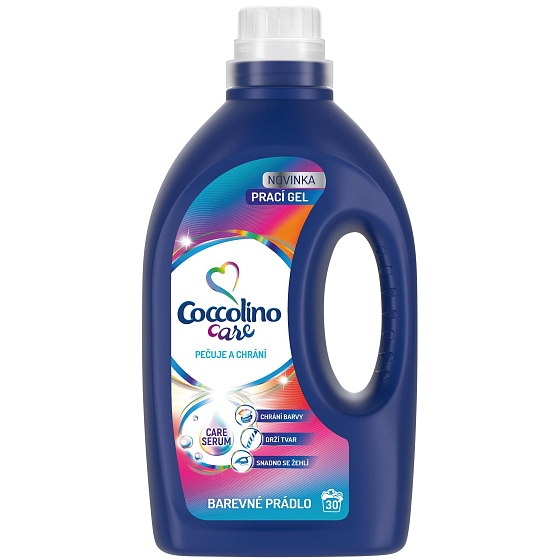 COCCOLINO Care Farebné prádlo prací gél 30 dávok 1,2 l