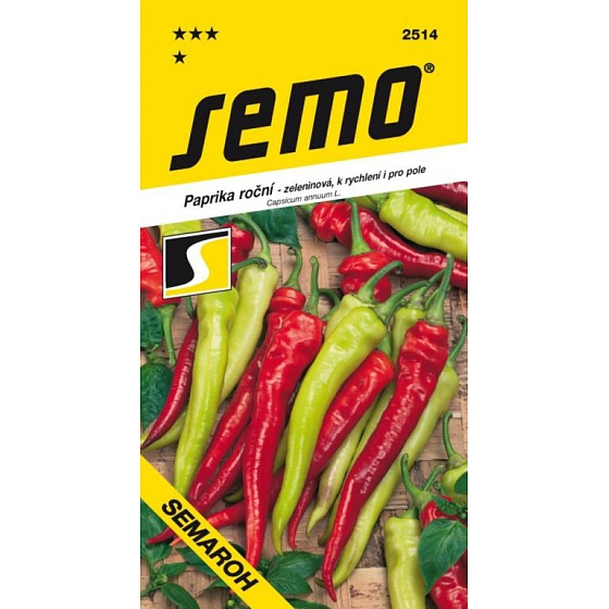 Semo Paprika jednoročná zelenina, na rýchlenie aj na pole Semaroh 0,6 g