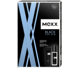 Mexx Black Man parfumovaný dezodorant 75 ml + sprchový gél 50 ml, kozmetická sada pre mužov