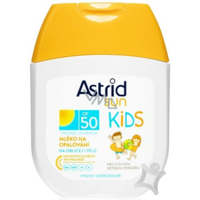 Astrid Sun Kids OF50 Vysoko vodoodolné mlieko na opaľovanie pre deti 80 ml