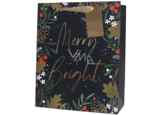 Darčeková papierová taška 32 x 12 x 26 cm Christmas Merry & Bright