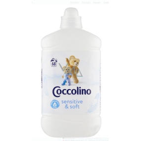 Coccolino White Sensitive koncentrovaný zmäkčovač tkanín pre deti 68 praní 1,7 l