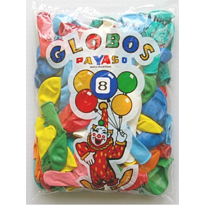 Globos balónik nafukovací guľa 23/80cm, 100 ks