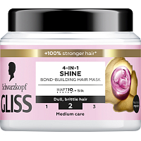 Schwarzkopf Gliss Liquid Silk vlasová maska 4v1 pre lesk vlasov, 400 ml