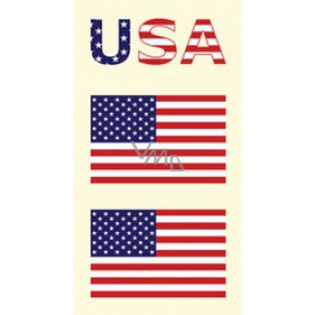 Arch Tetovacie obtlačky na tvár i telo USA, Americká vlajka 1 motív