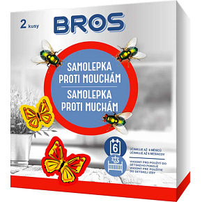 Bros samolepky proti muškám, mucholapka, 2 ks Bros samolepky proti muškám, mucholapka, 2 ks