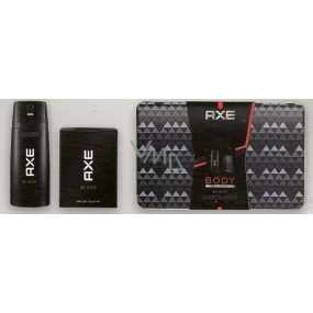 Axe Black deodorant sprej pre mužov 150 ml + toaletná voda 50 ml + plechová kabička, darčeková sada