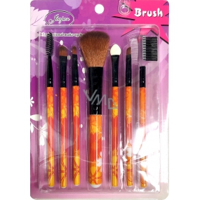 Jiajun Professional Make-up Brushes sada kozmetických štetcov oranžový kvet 7 kusov 562