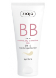 Ziaja BB SPF 15 krém normálna, suchá a citlivá pleť 01 Light 50 ml