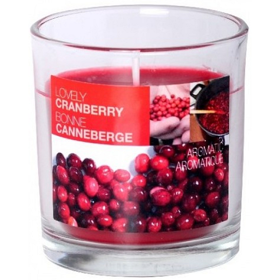 Bolsius Aromatic Lovely Cranberry - Pôvabná Brusnica vonná sviečka v skle 72 x 80 mm 320 g doba horenia 39 hodín