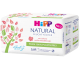 HiPP Babysanft Natural Sensitive čistiace vlhčené obrúsky pre deti bez mikroplastu 2 x 60 kusov