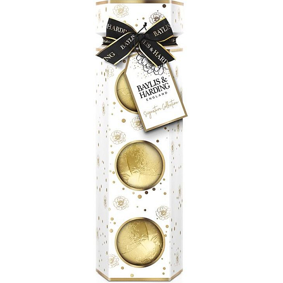 Baylis & Harding Sladká mandarínka & Grapefruit šumivé gule do kúpeľa 3 x 100 g, kozmetická sada pre ženy