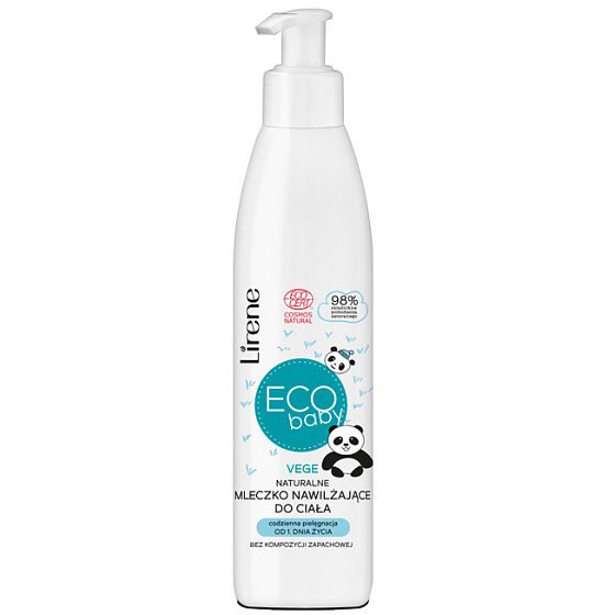 Lirene ECO Baby prírodné hydratačné telové mlieko pre deti 250 ml