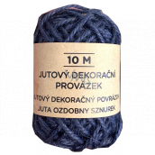 Albi Jutový dekoračný povrázok modrý 10 m