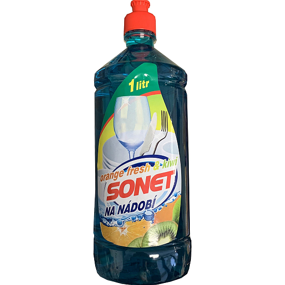 Sonet Orange Fresh & Kiwi prostriedok na umývanie riadu 1 l