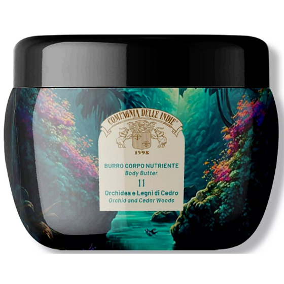 Compagnia Delle Indie 11 Orchidea a cédrové drevo parfumované vyživujúce telové maslo 250 ml