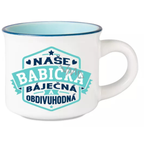 Hrnček na espresso Albi - Najlepšia babička Nádherné a obdivuhodné 45 ml