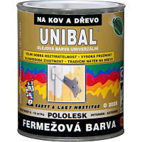 UNIBAL O2025 fermežová farba na drevo a kov samozákladujúca, 1000 biela, 1 kg