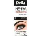 Delia Cosmetics Henna farba na obočie a mihalnice Čierna 2 g