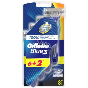 Gillette Blue 3 holítka 3břité pre mužov 8 kusov