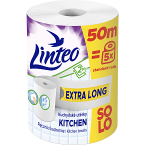 Linteo Satin Care & Comfort XXL kuchynské papierové utierky 2 vrstvové 50 m 1 role