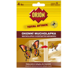 Orion Total Attack okenné mucholapka s kontaktnou návnadou 4 kusy